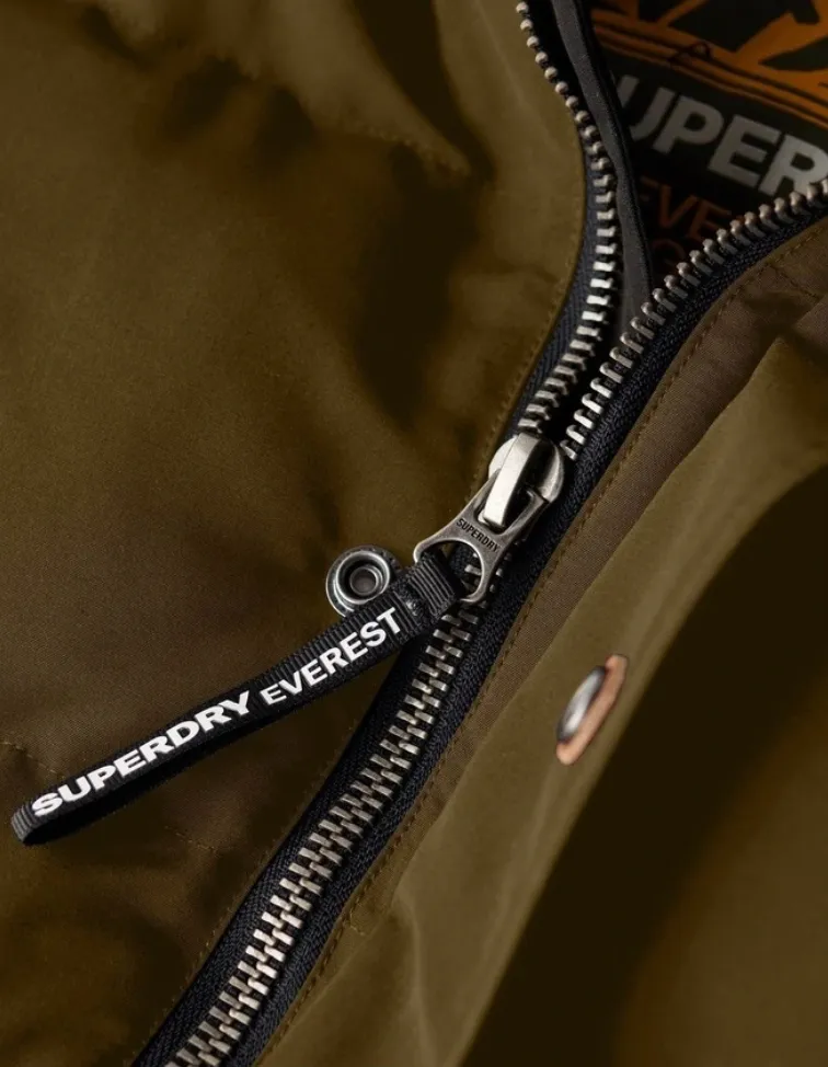 SUPERDRY Non Hooded Everest Gilet - Surplus Goods Olive Green