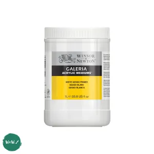 SURFACE PREPARATION -  Gesso Primer - Winsor & Newton GALERIA – WHITE - 1 Litre