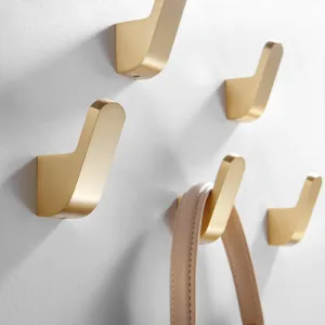 Taavita Modern Golden Brass Robe Wall Hooks