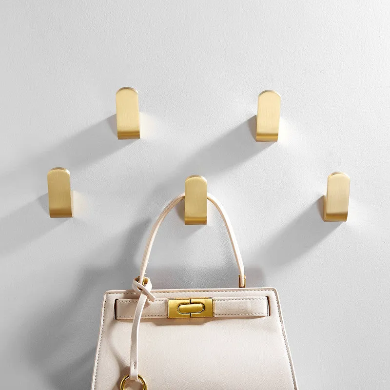 Taavita Modern Golden Brass Robe Wall Hooks