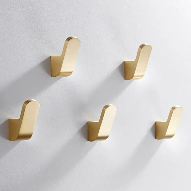 Taavita Modern Golden Brass Robe Wall Hooks