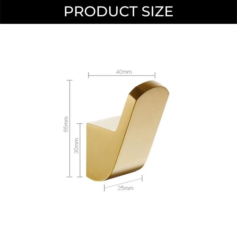 Taavita Modern Golden Brass Robe Wall Hooks