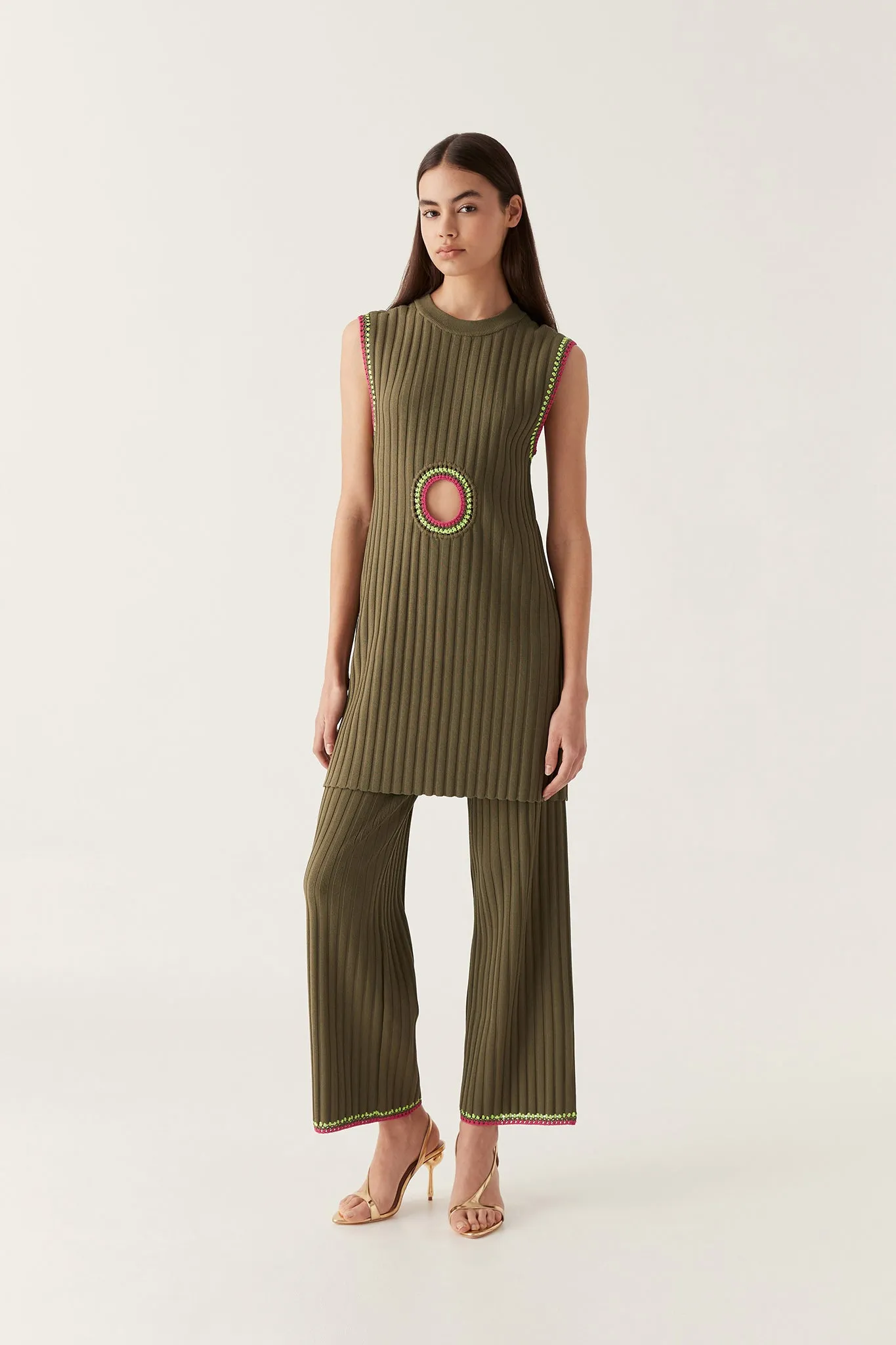 Tazia Crochet Edge Mini Dress