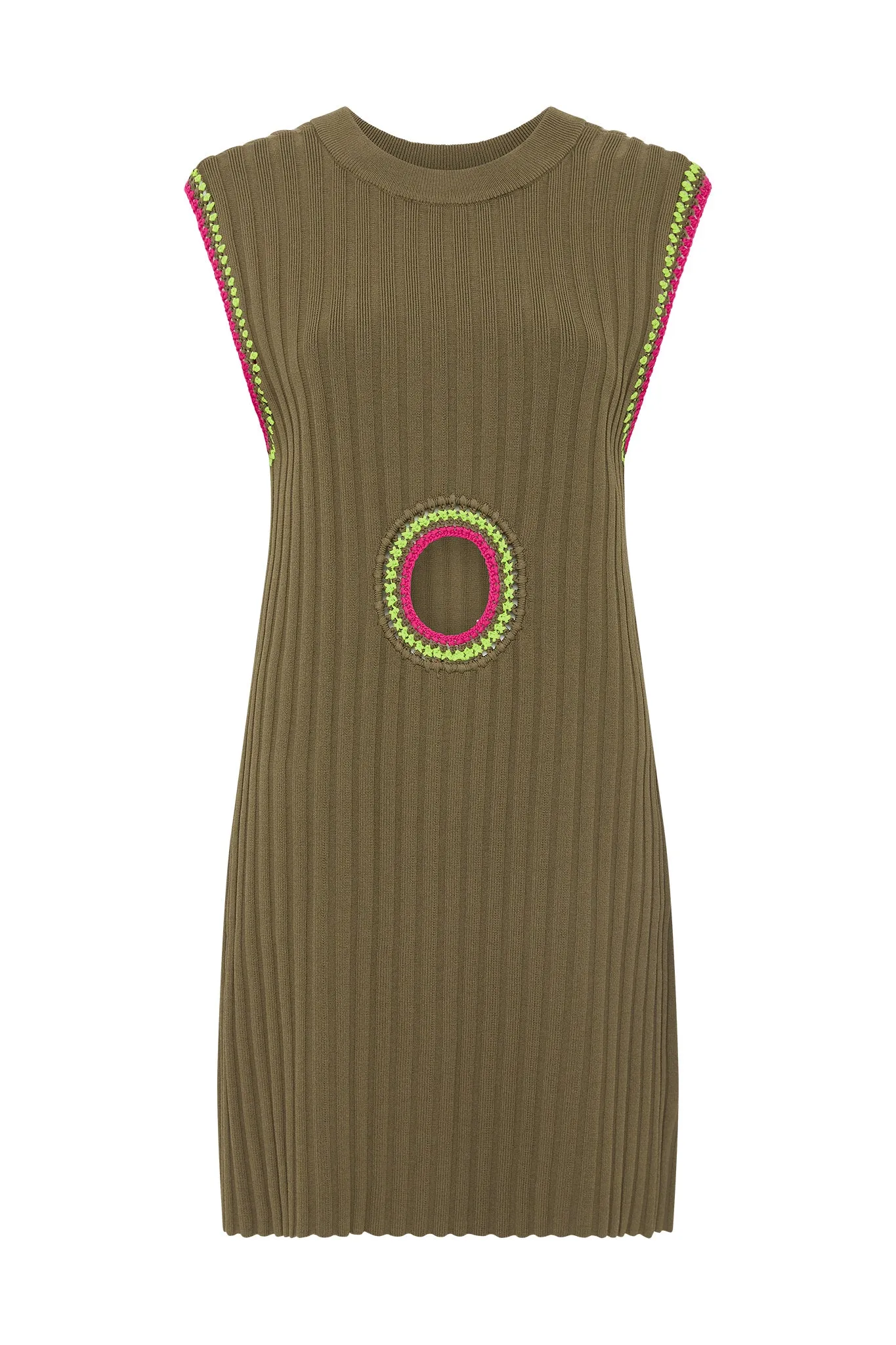 Tazia Crochet Edge Mini Dress