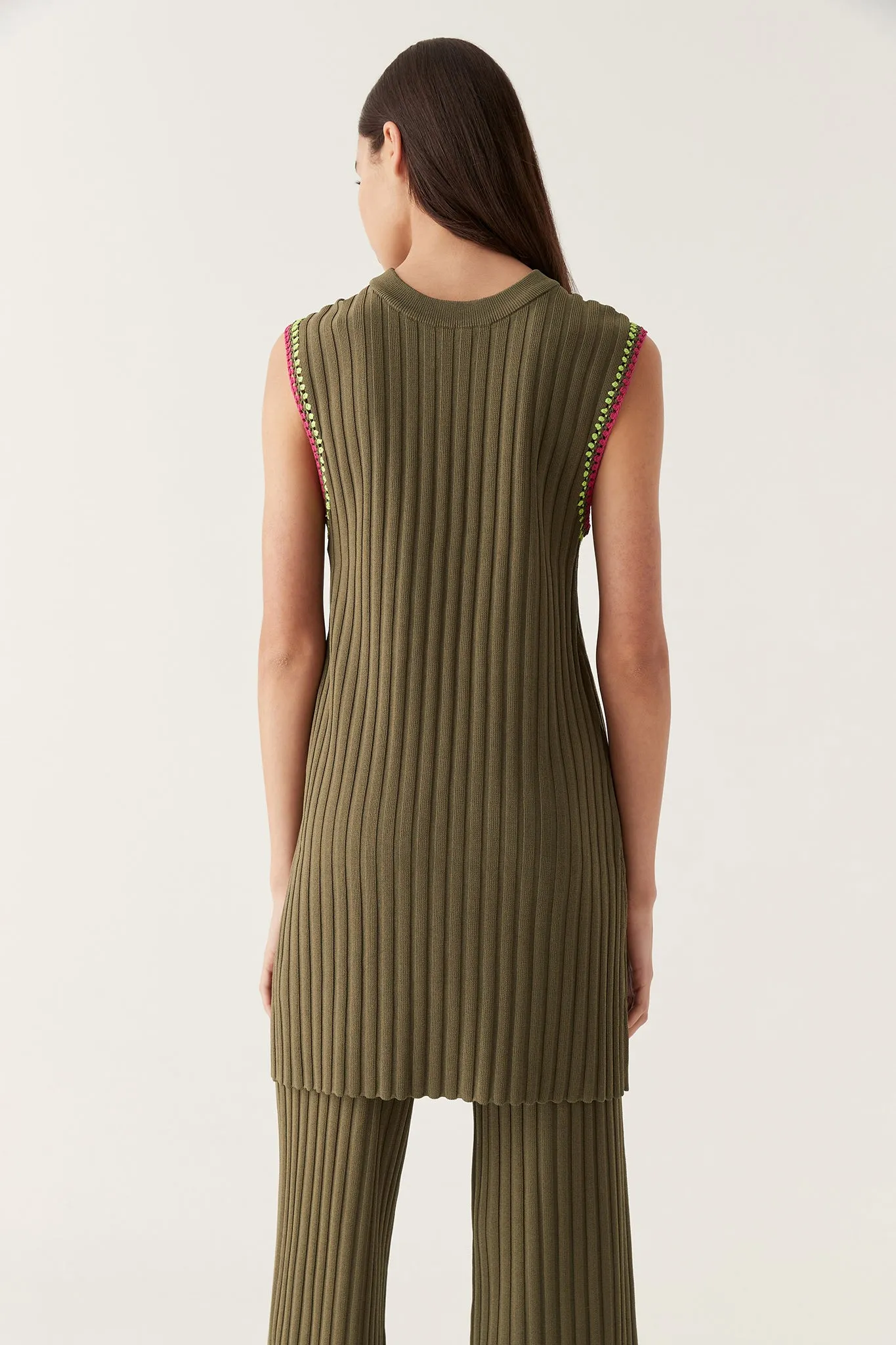 Tazia Crochet Edge Mini Dress