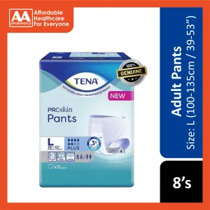 Tena PROskin Adult Pants Plus Size L 8's (100-135cm / 39-53 inches)