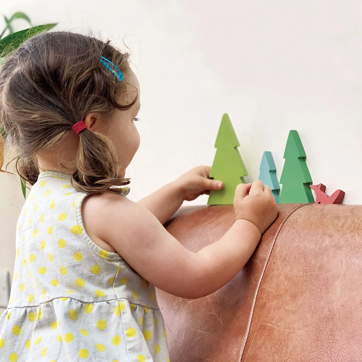 Tender Leaf Wooden Toy Fir Tree Tops Accessory Set