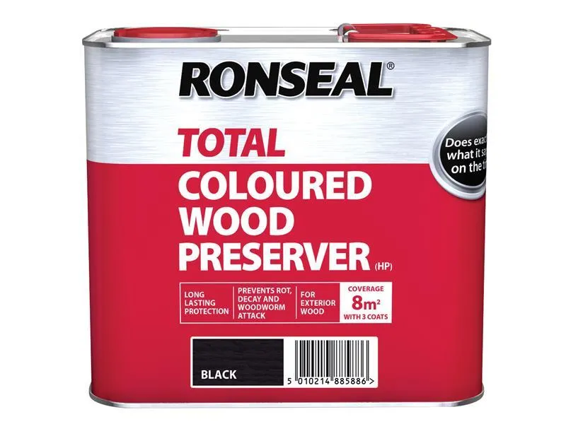Trade Total Wood Preserver Black 2.5 litre