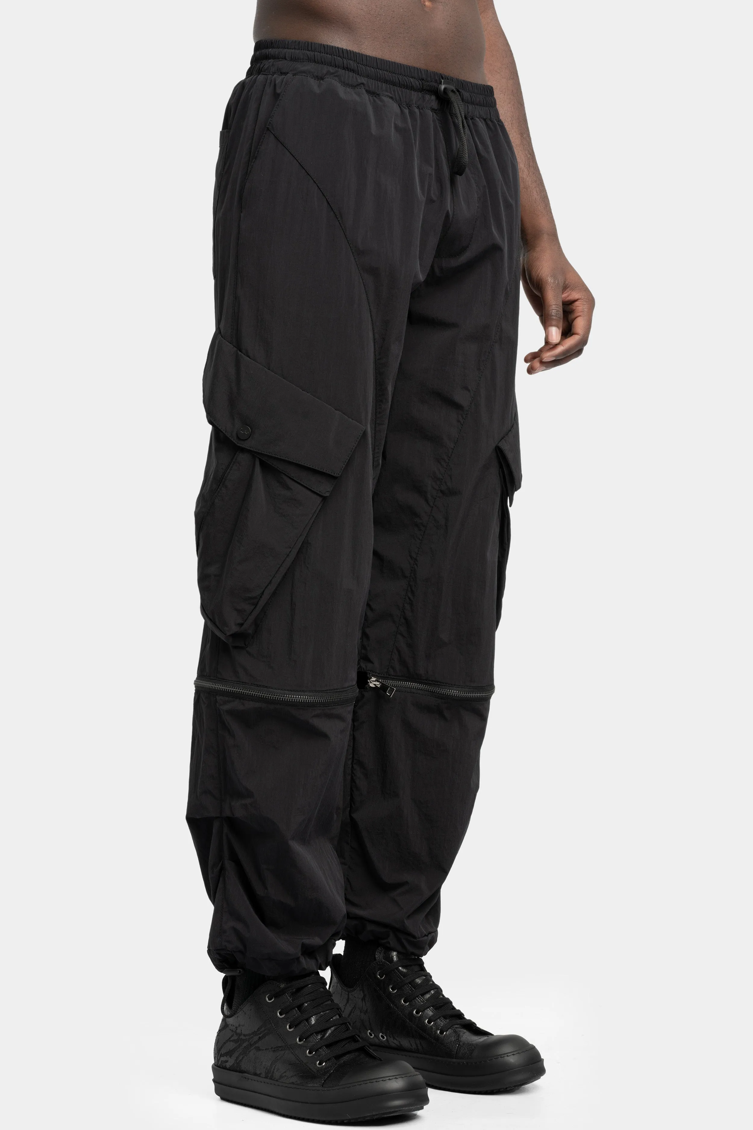 Transformable lightweight nylon cargo pants