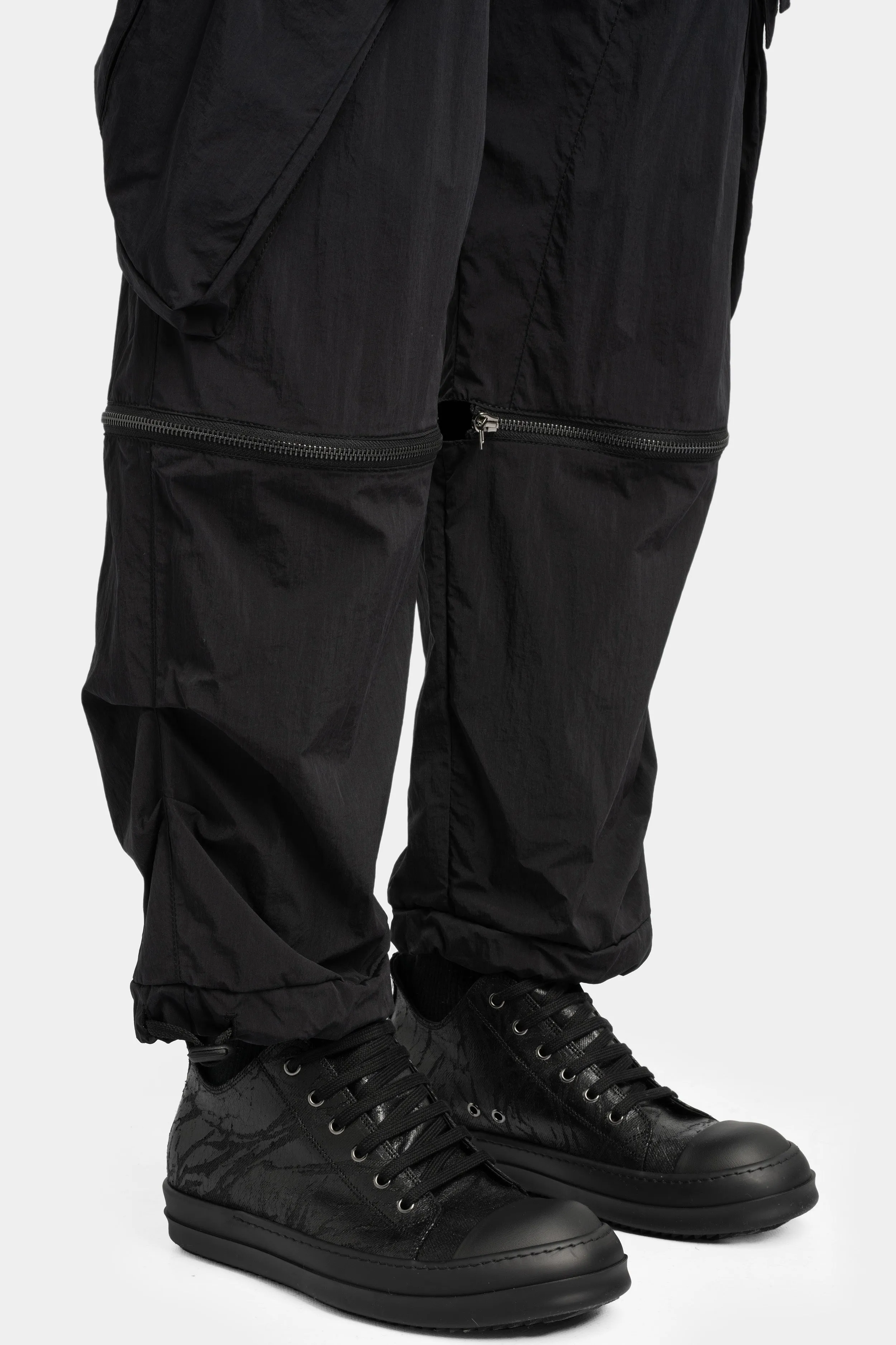 Transformable lightweight nylon cargo pants