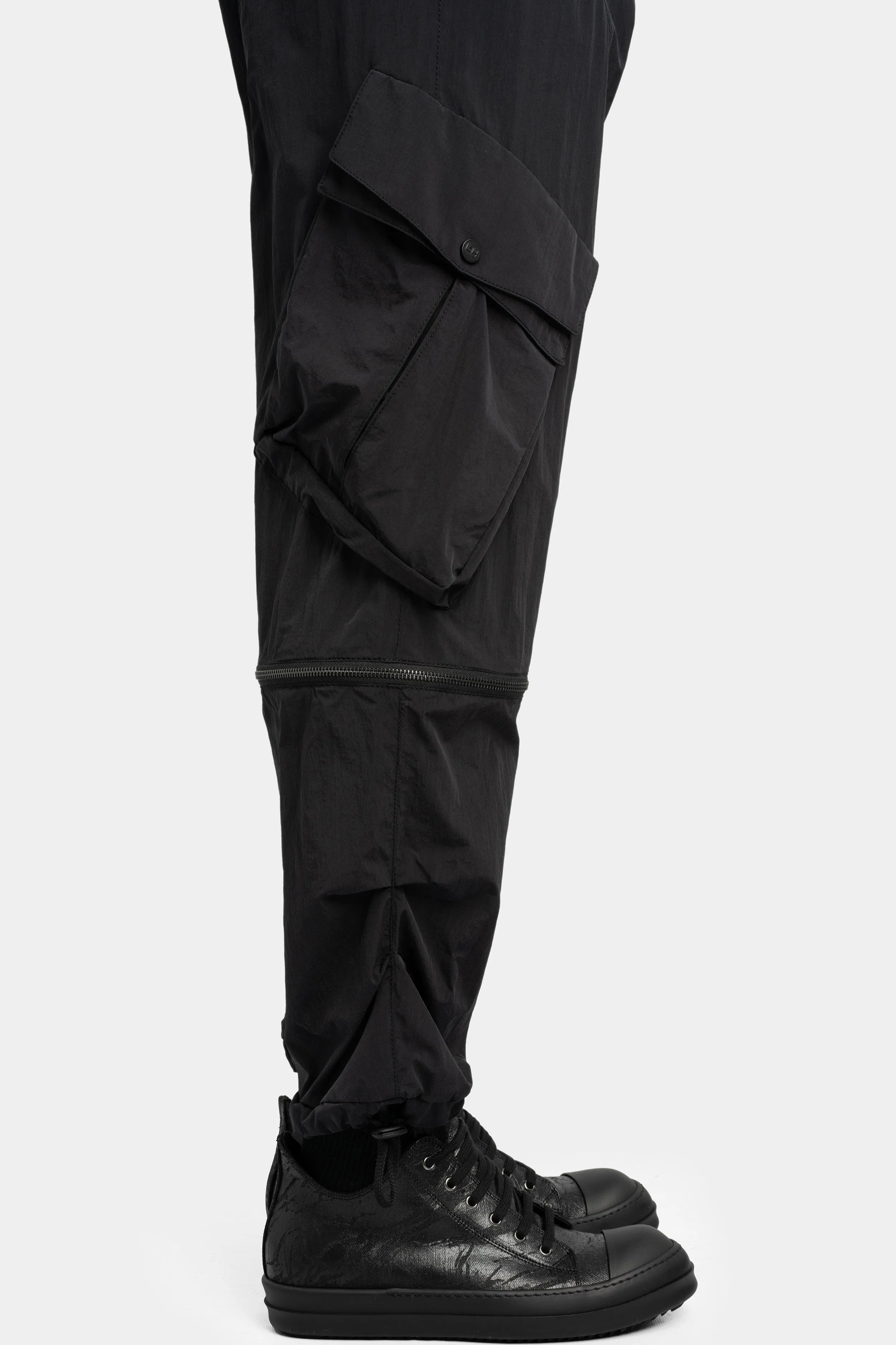 Transformable lightweight nylon cargo pants