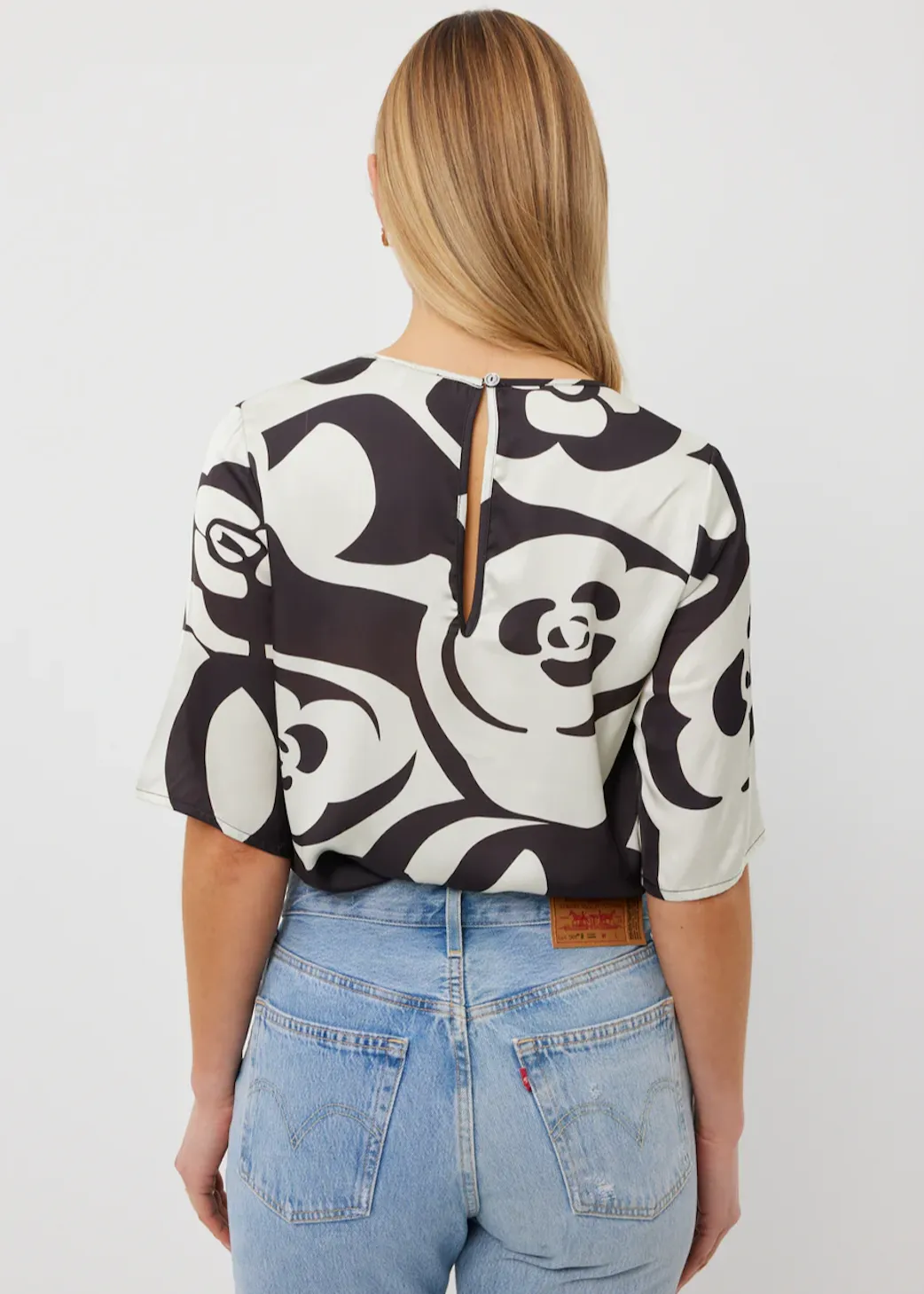 TUESDAY LABEL Serene Top - Mono Flower