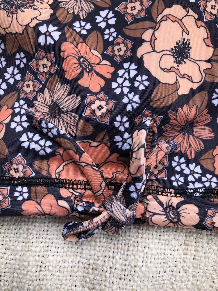 Turtle Top Rashvest in Midnight Blossom