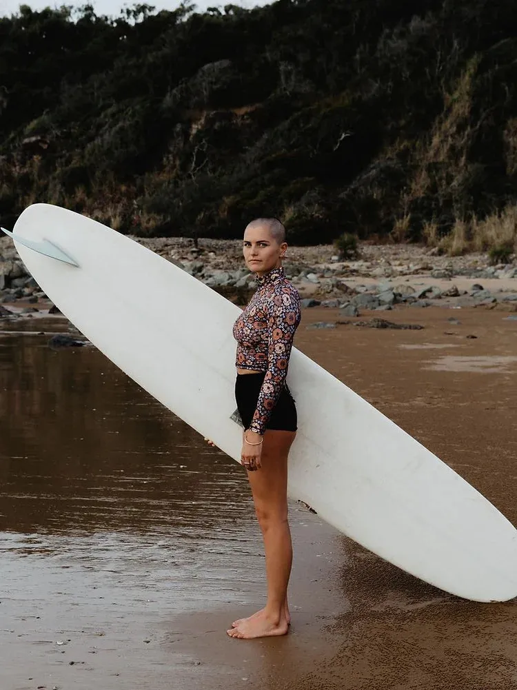 Turtle Top Rashvest in Midnight Blossom