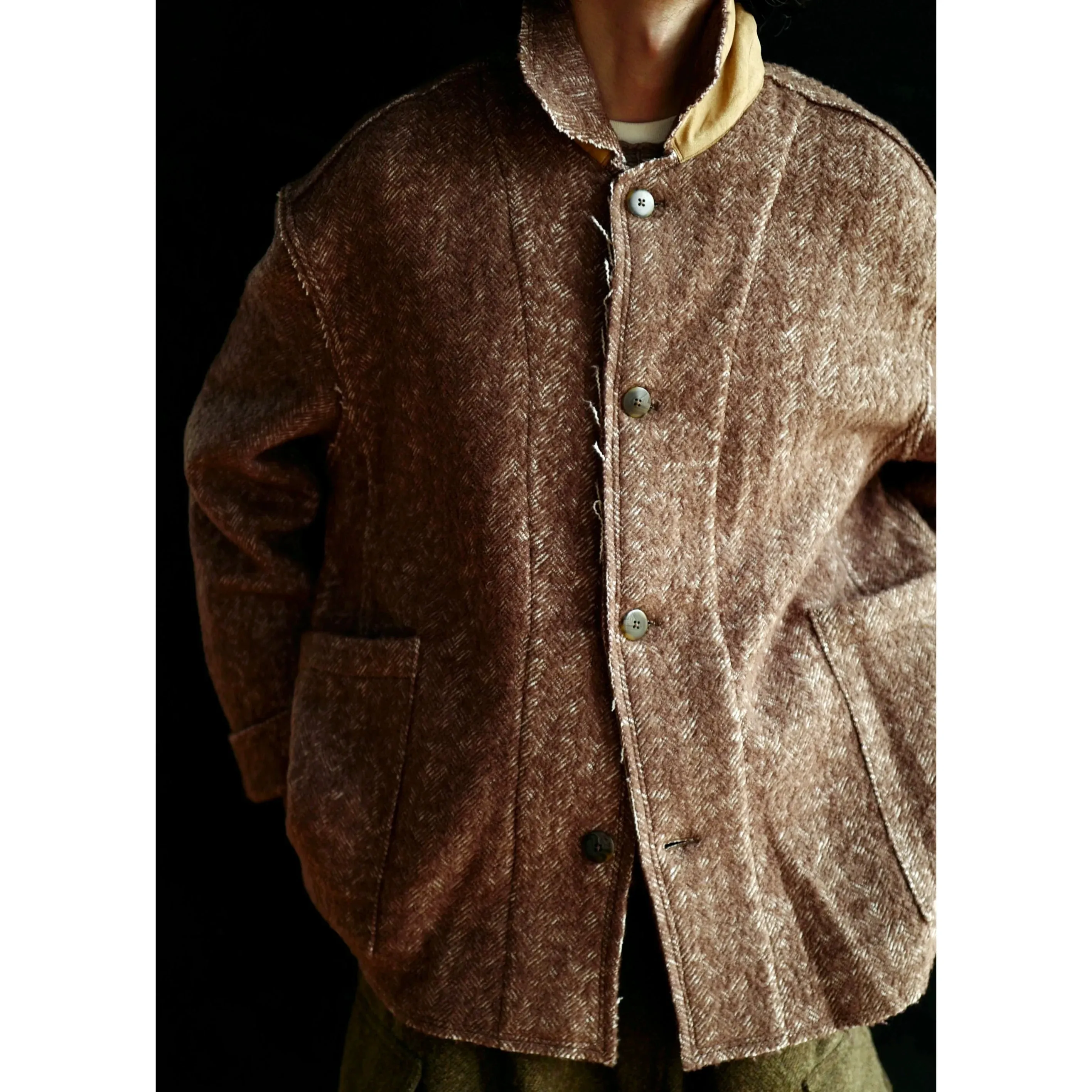 Tweed Herringbone Jacket