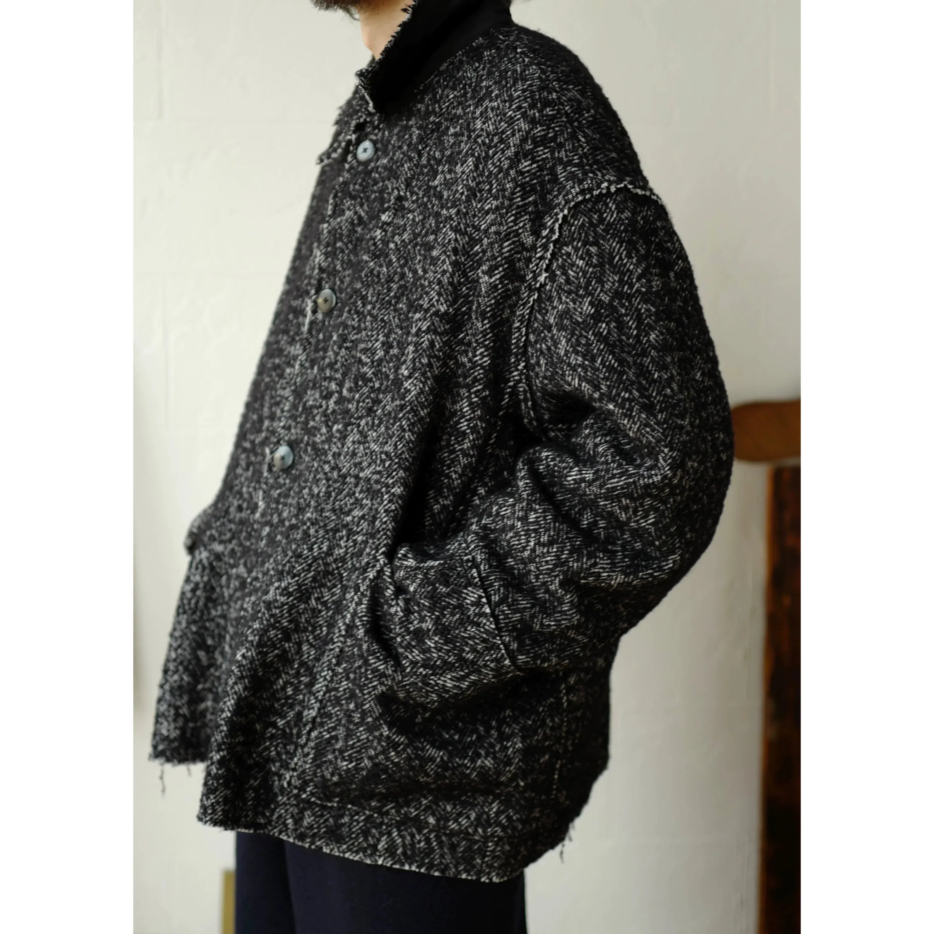 Tweed Herringbone Jacket