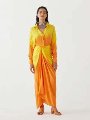 Twilight Shirt Draped Dress