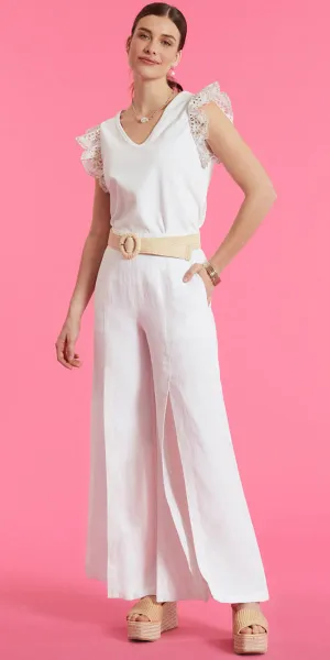Tyler Boe Erin Flutter Sleeve Top