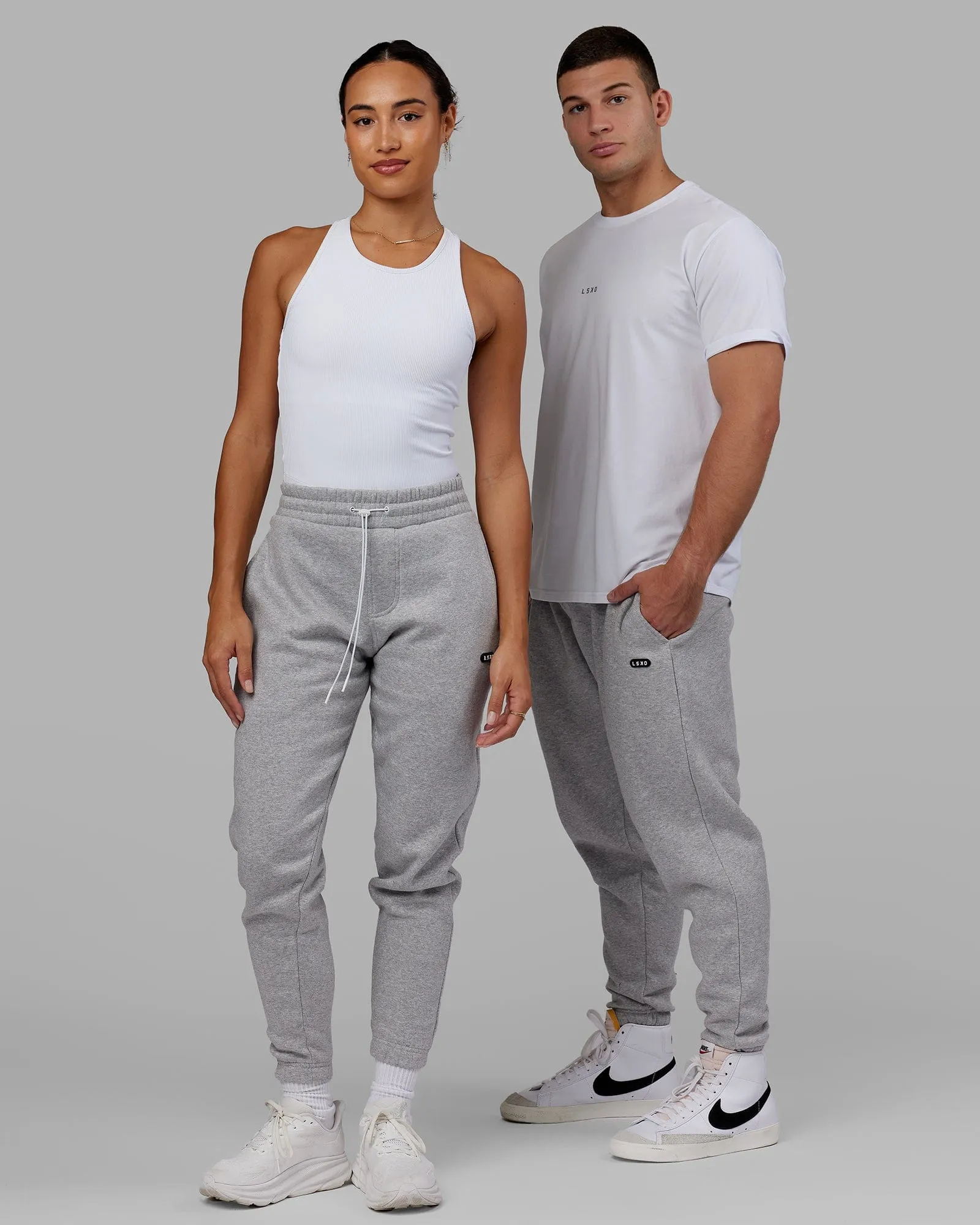 Unisex Capsule Track Pants - Lt Grey Marl
