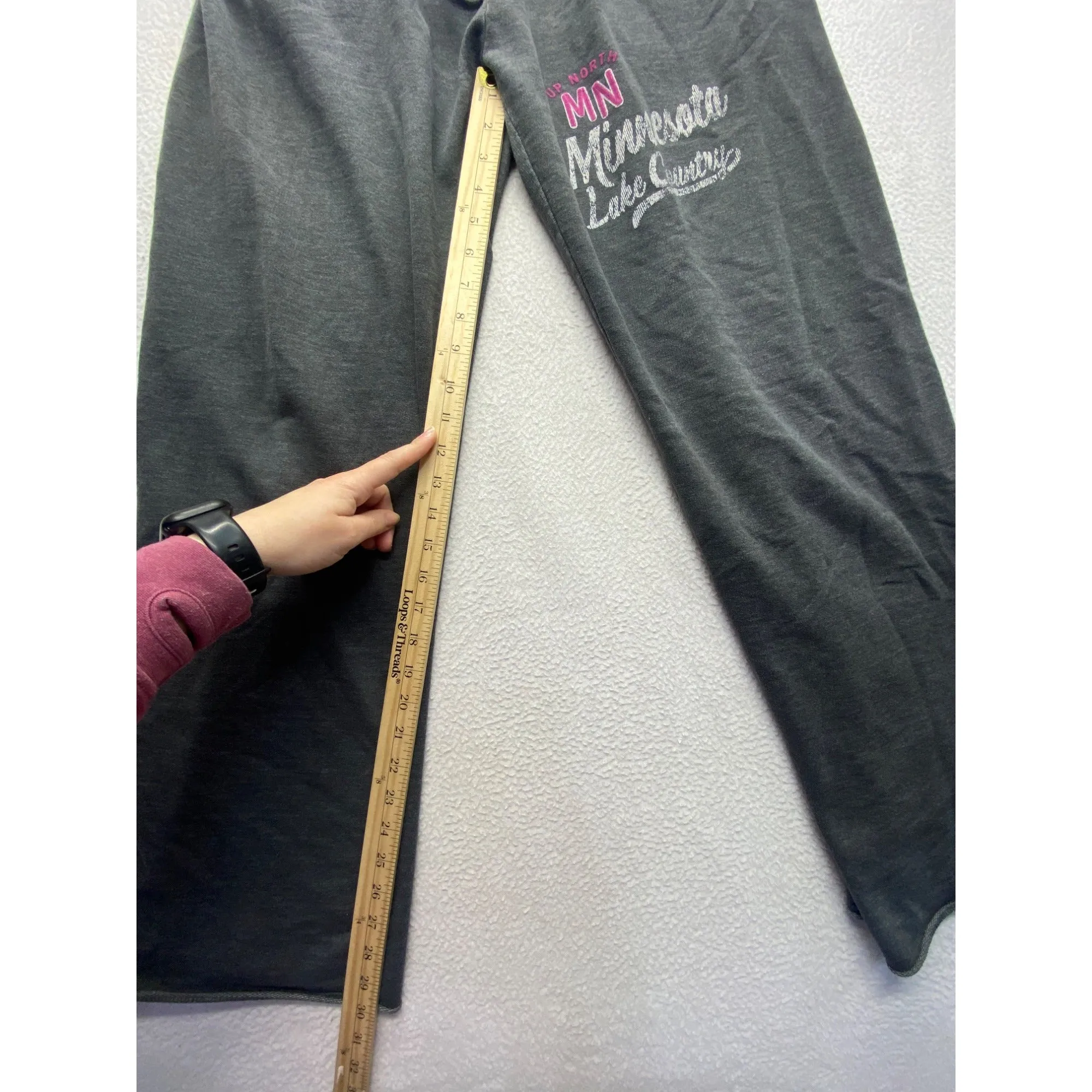 Up North MN Minnesota Lake Country Womens Sweatpants  By New Agenda #7205