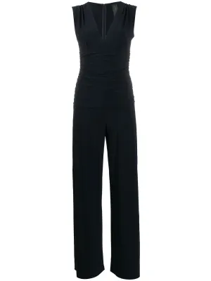 V neck sleeveless jumpsuit