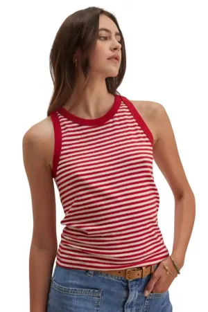 Velvet- Lua Tank Top in Red