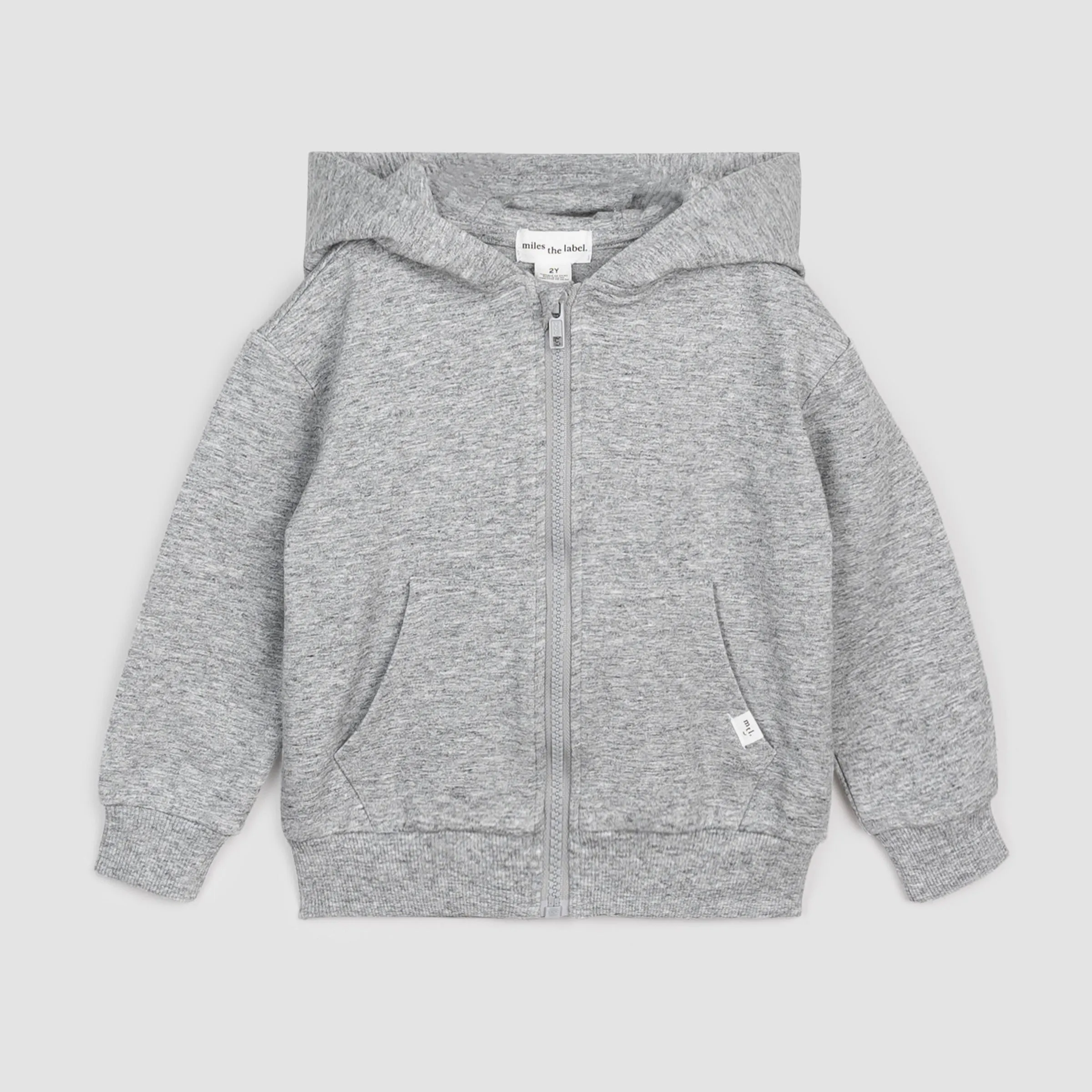 Veste à capuche grise « Miles Basiques »