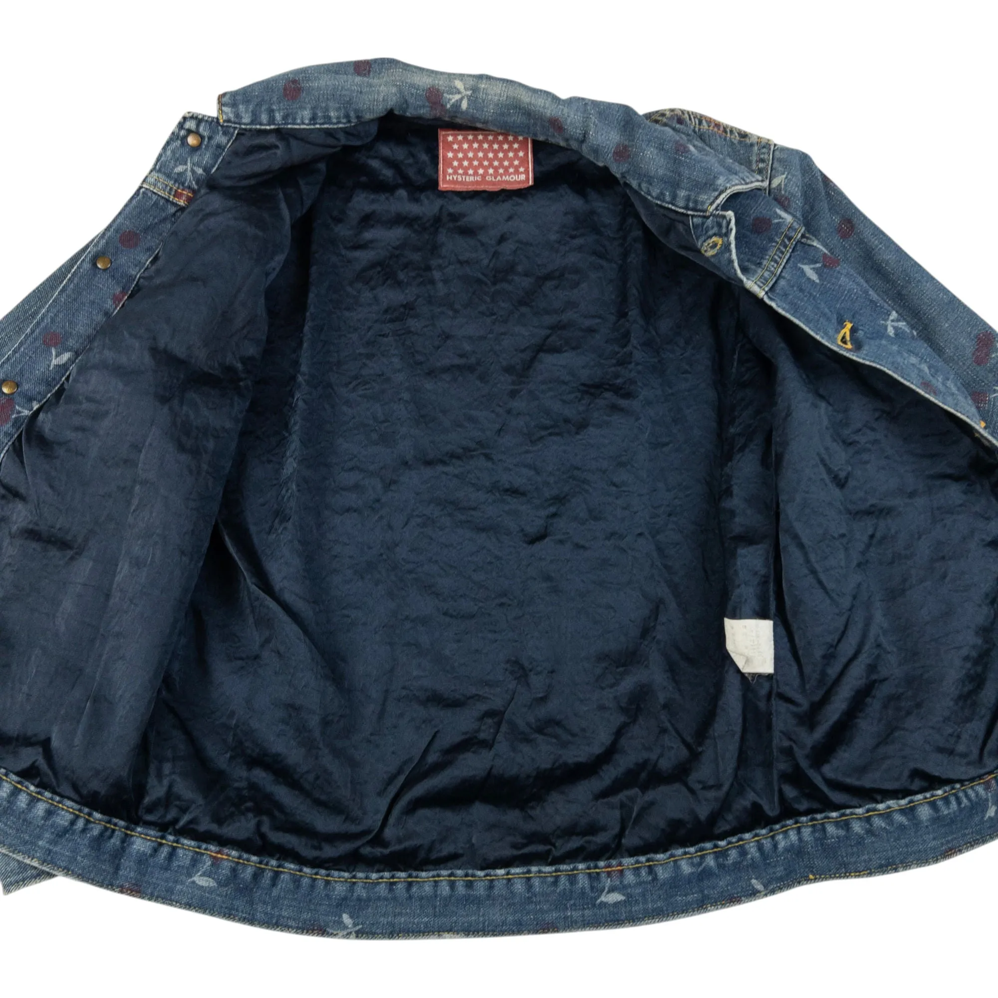 Vintage Hysteric Glamour Cherry Denim Jacket Womens Size