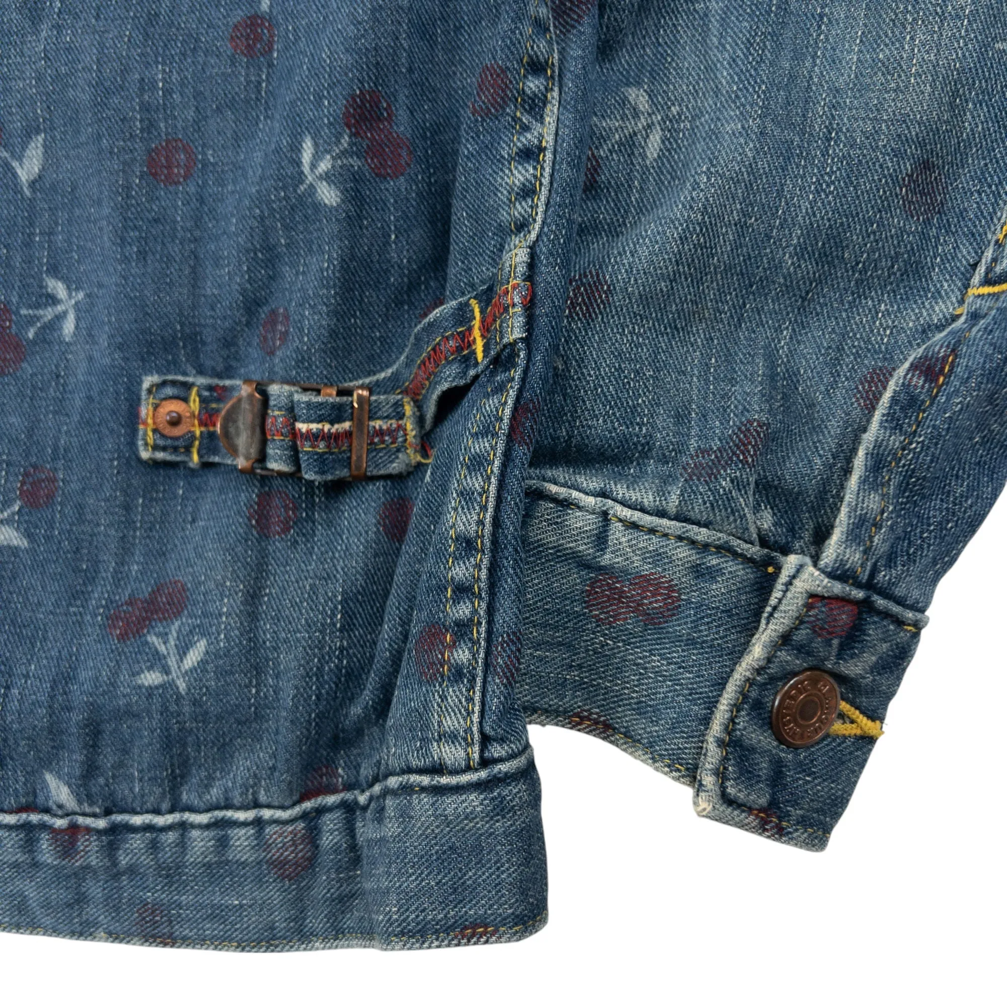 Vintage Hysteric Glamour Cherry Denim Jacket Womens Size