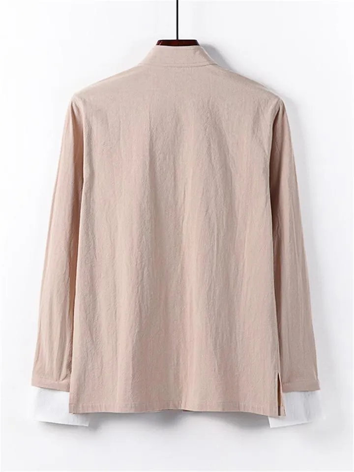 Vintage Style 3-Piece Outfit Retro Button Pocket Shirt   Elastic Waistband Pants