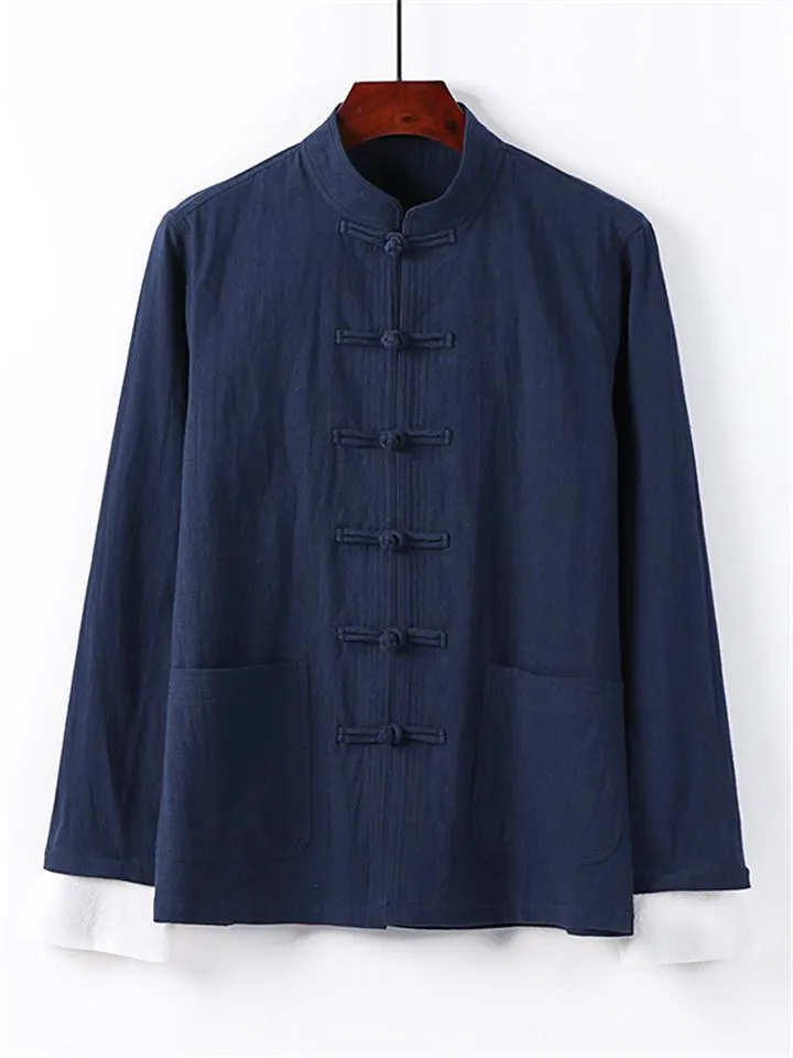 Vintage Style 3-Piece Outfit Retro Button Pocket Shirt   Elastic Waistband Pants
