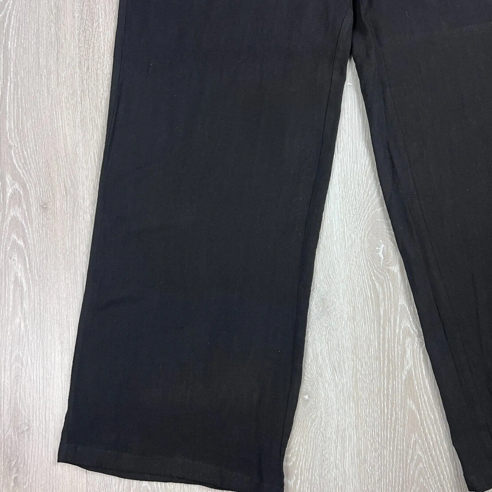 White Fox Womens Black Live It Up Linen Pants Size XL (New)