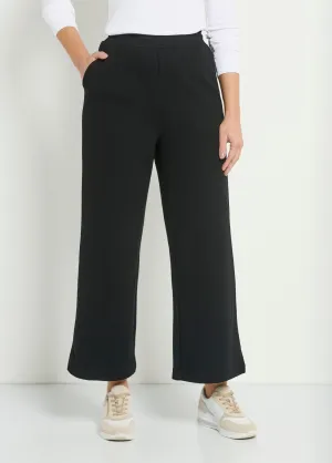 Wide comfort polo knit pants