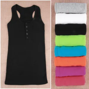 women's tanks cotton knitted tank top women fashion sexy tops female top white black vest