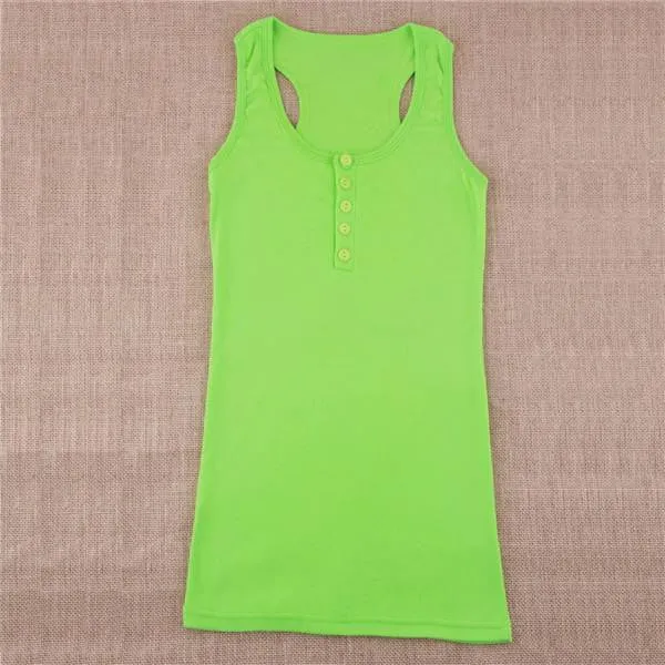 women's tanks cotton knitted tank top women fashion sexy tops female top white black vest