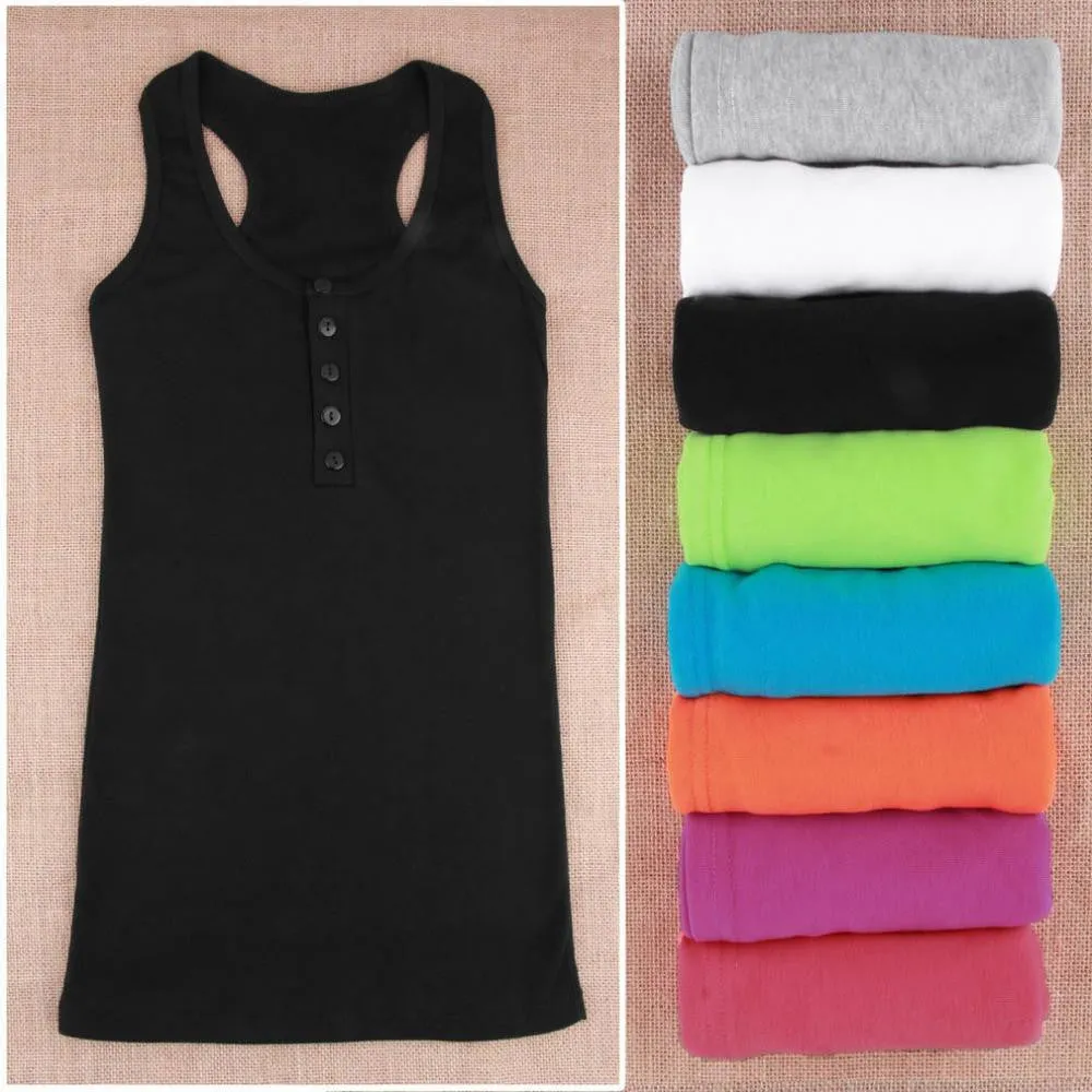 women's tanks cotton knitted tank top women fashion sexy tops female top white black vest