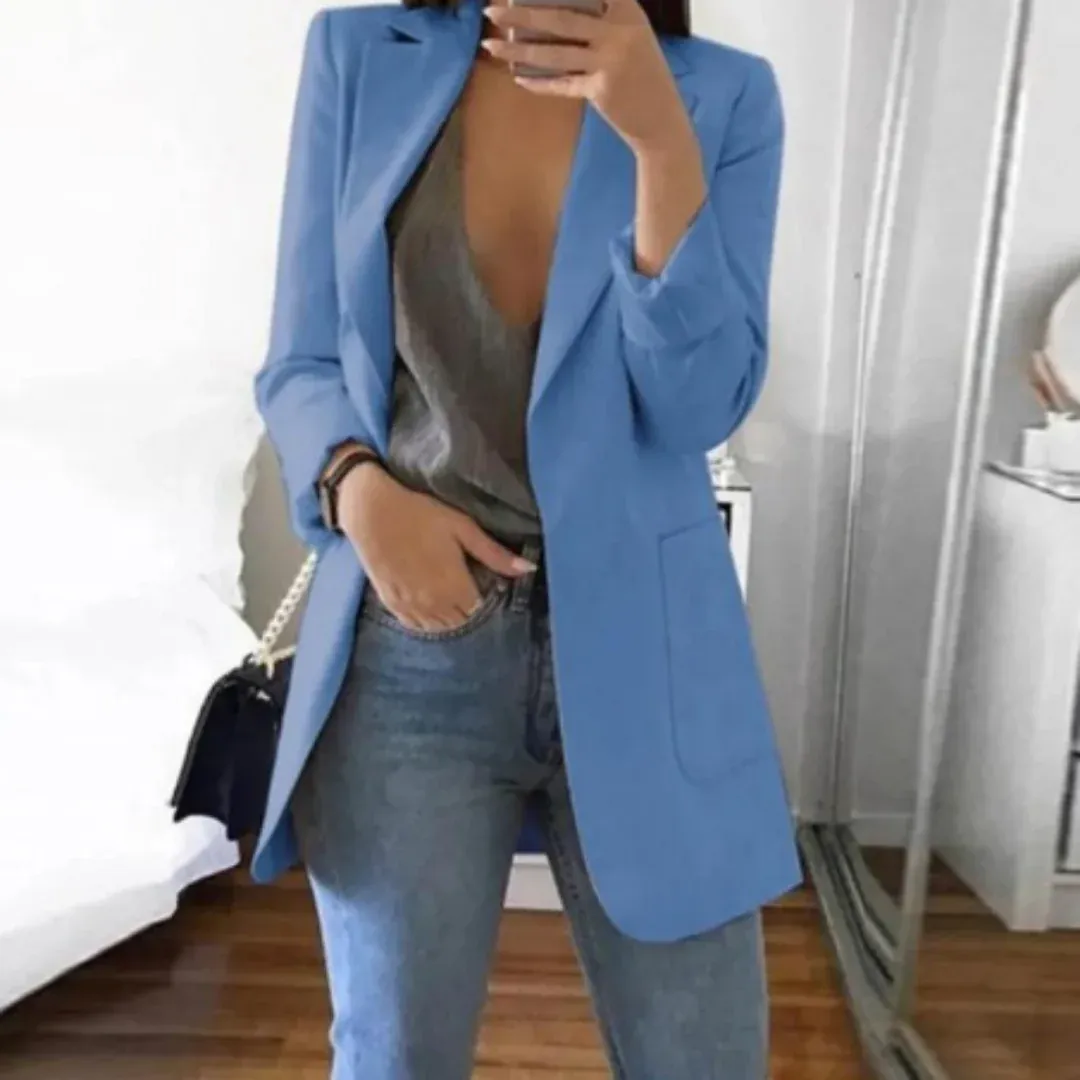 Women's Work Slim Fit Elegant Blazer | Long
