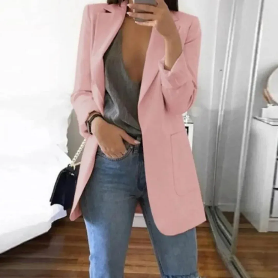 Women's Work Slim Fit Elegant Blazer | Long