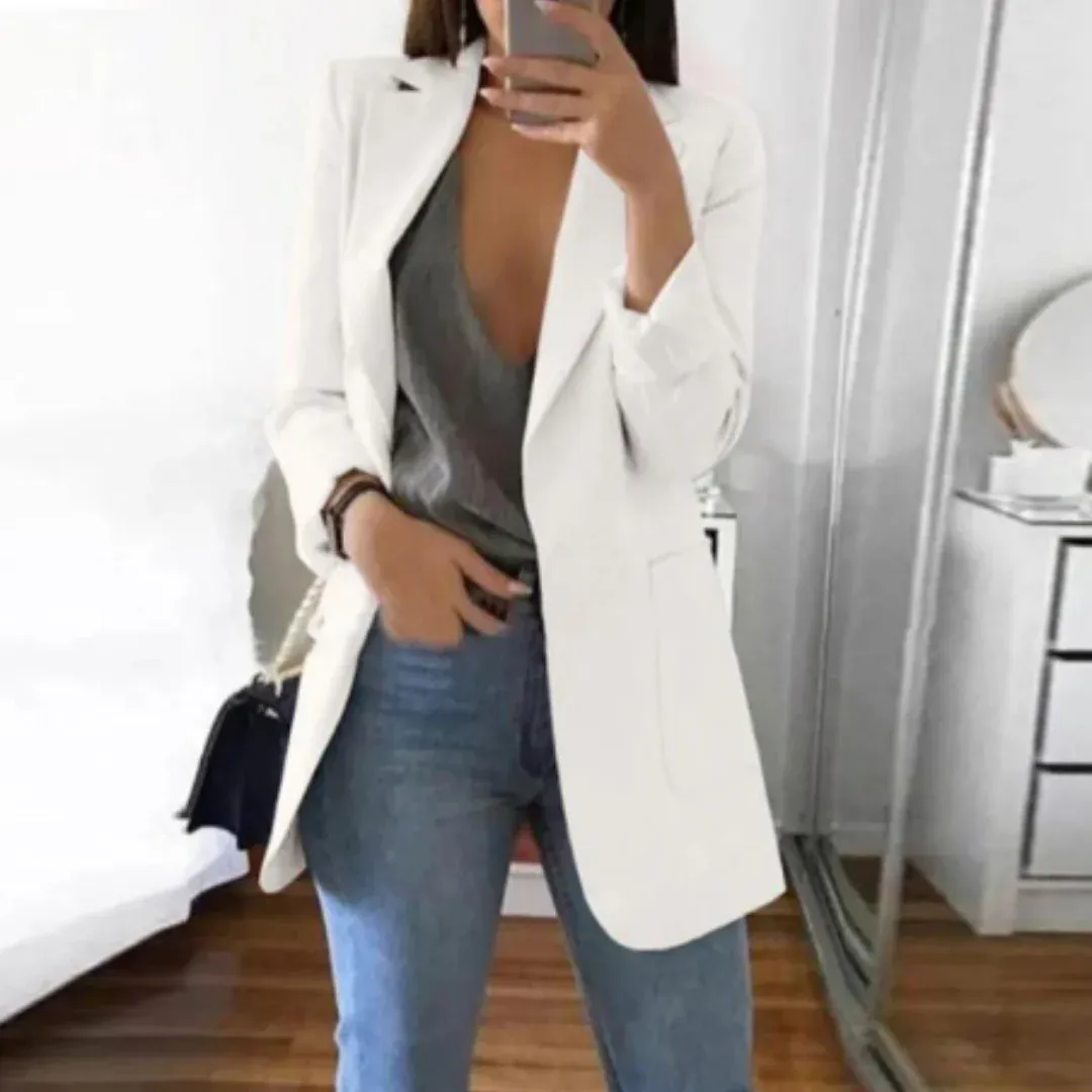 Women's Work Slim Fit Elegant Blazer | Long