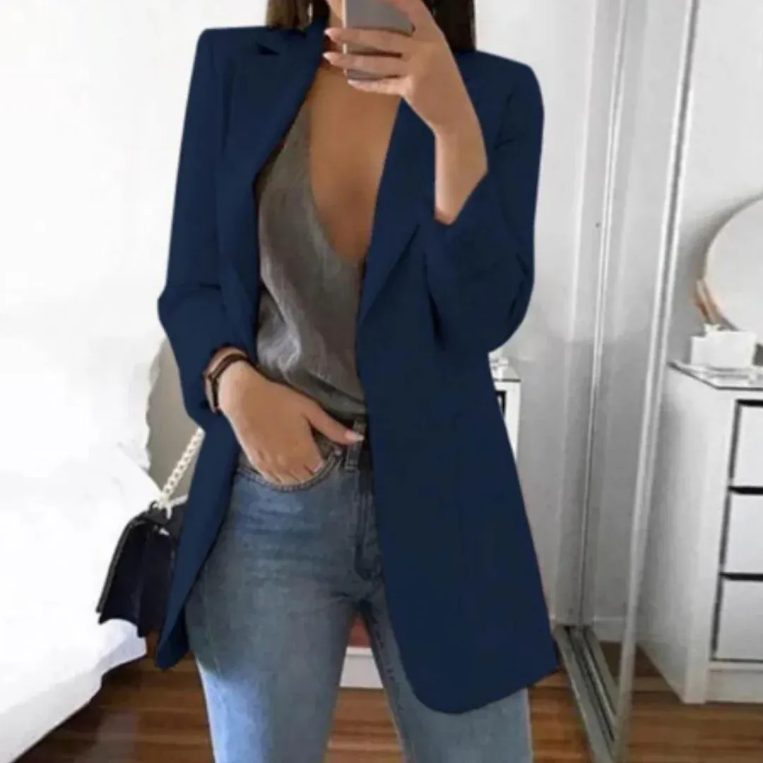 Women's Work Slim Fit Elegant Blazer | Long