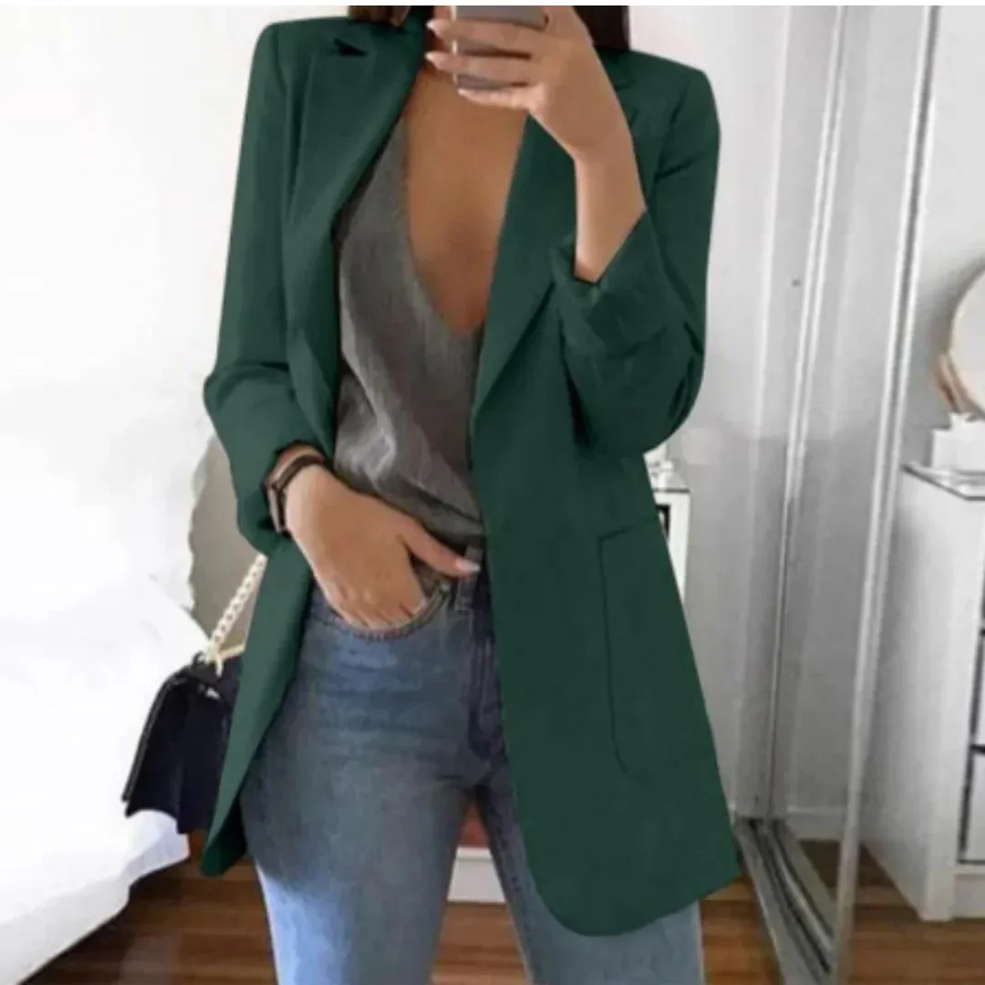 Women's Work Slim Fit Elegant Blazer | Long