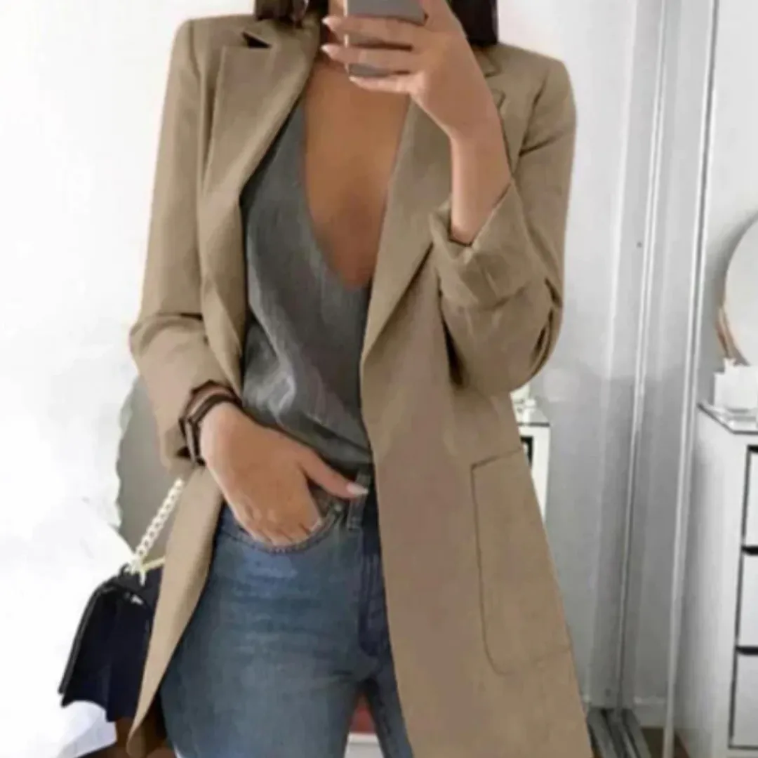 Women's Work Slim Fit Elegant Blazer | Long