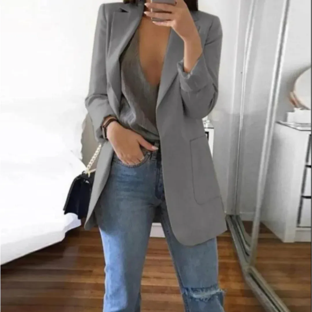 Women's Work Slim Fit Elegant Blazer | Long