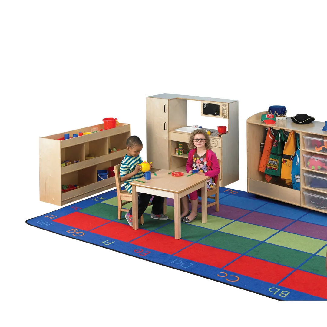 Wood Square Writing Table Childcraft Size: 28" H x 30" L x 30" W