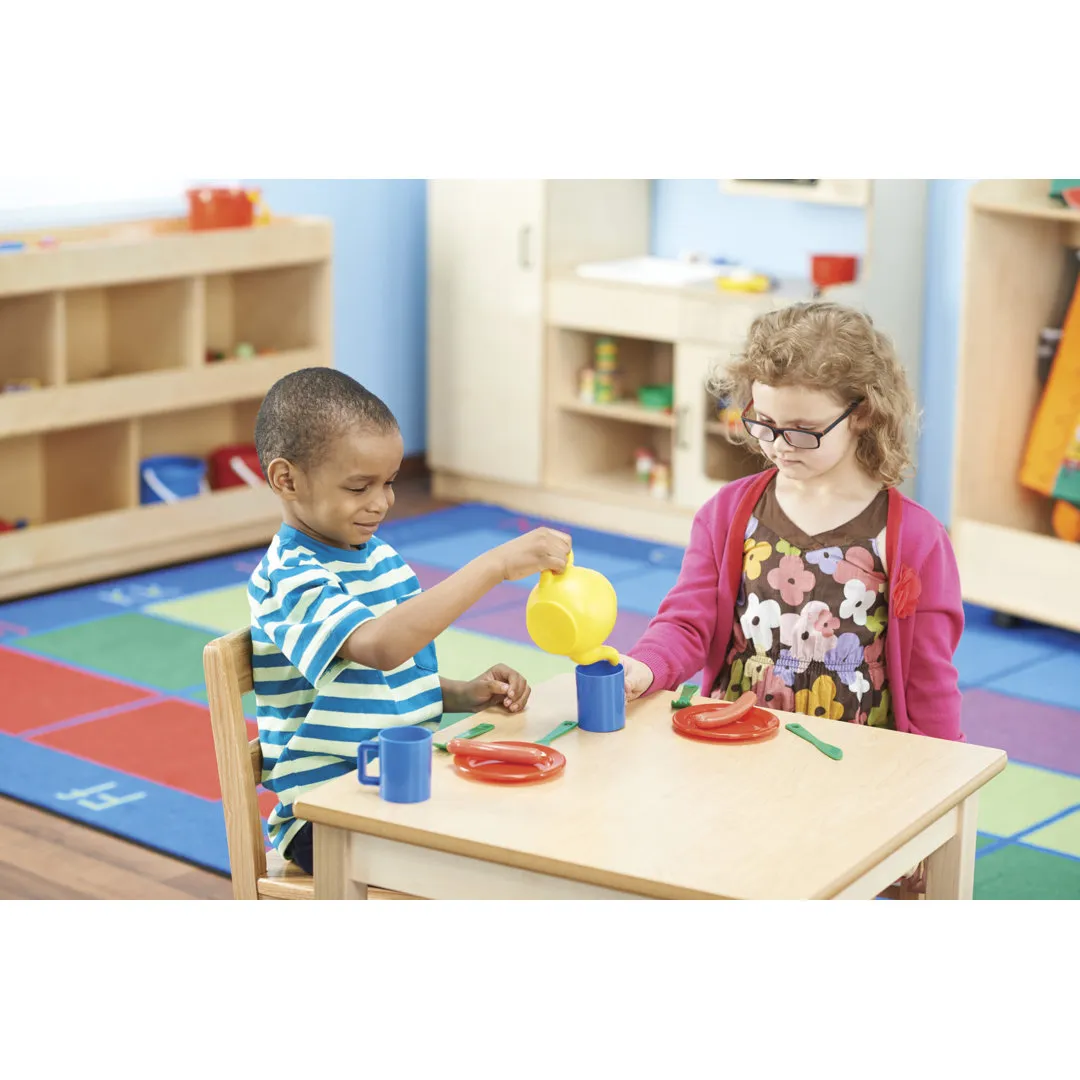 Wood Square Writing Table Childcraft Size: 28" H x 30" L x 30" W