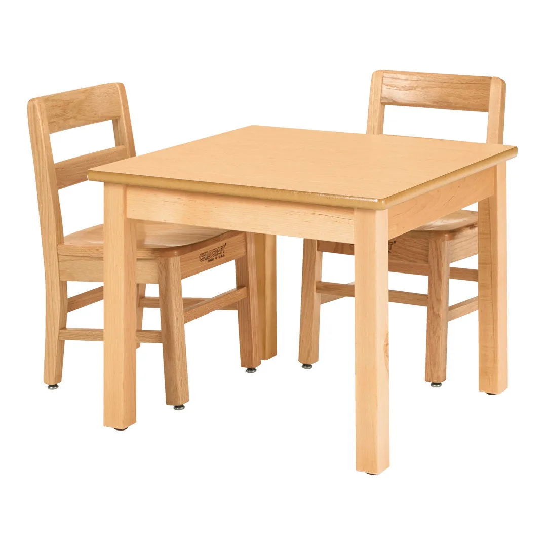 Wood Square Writing Table Childcraft Size: 28" H x 30" L x 30" W