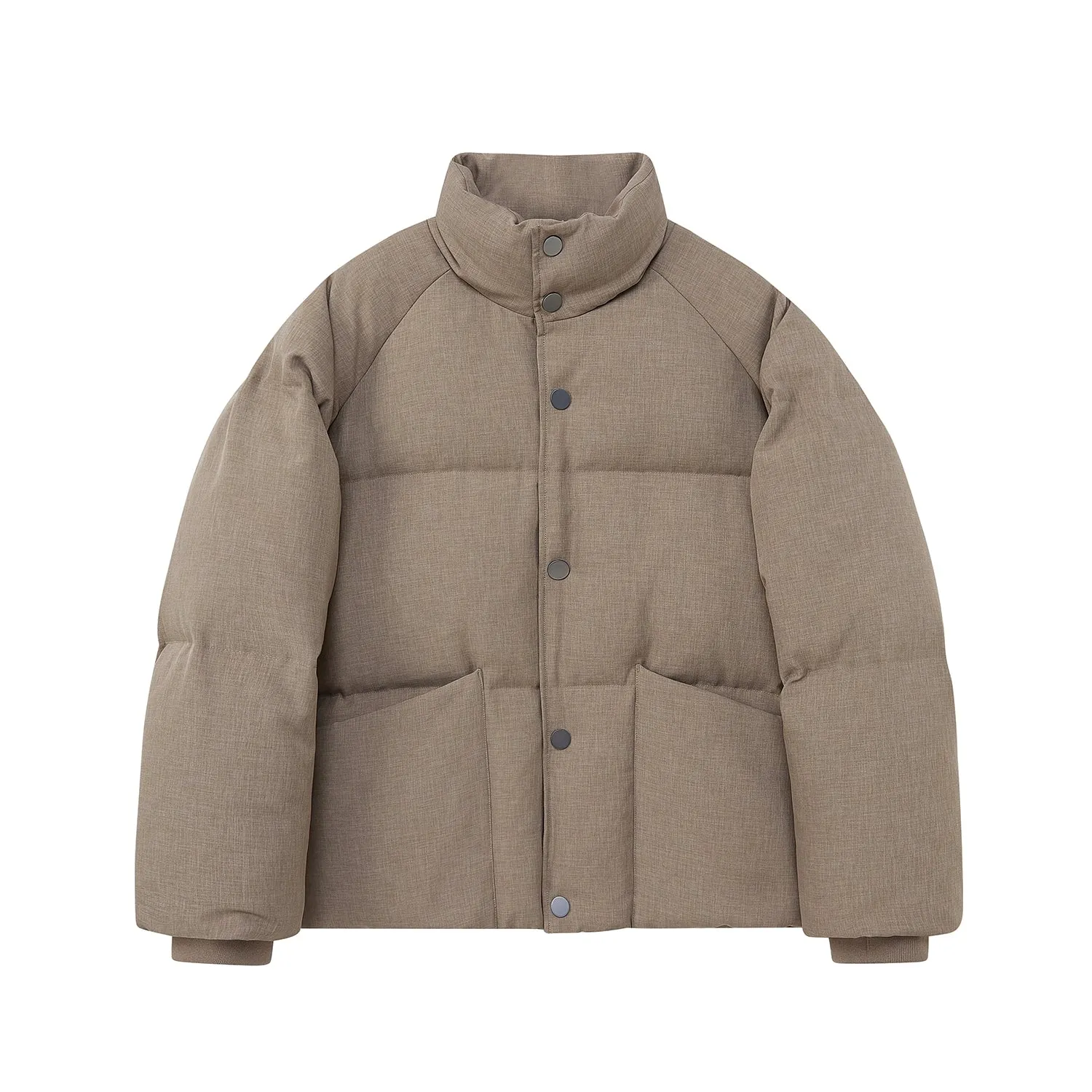 Worsted Wool Down Puffer Jacket