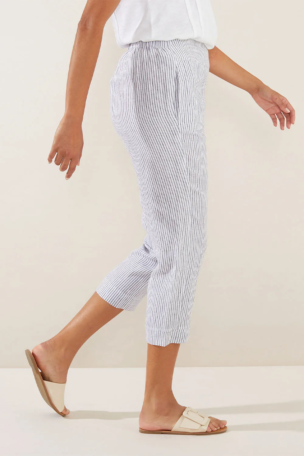 Yarra Trail Stripe Linen Pant Yt23s8786