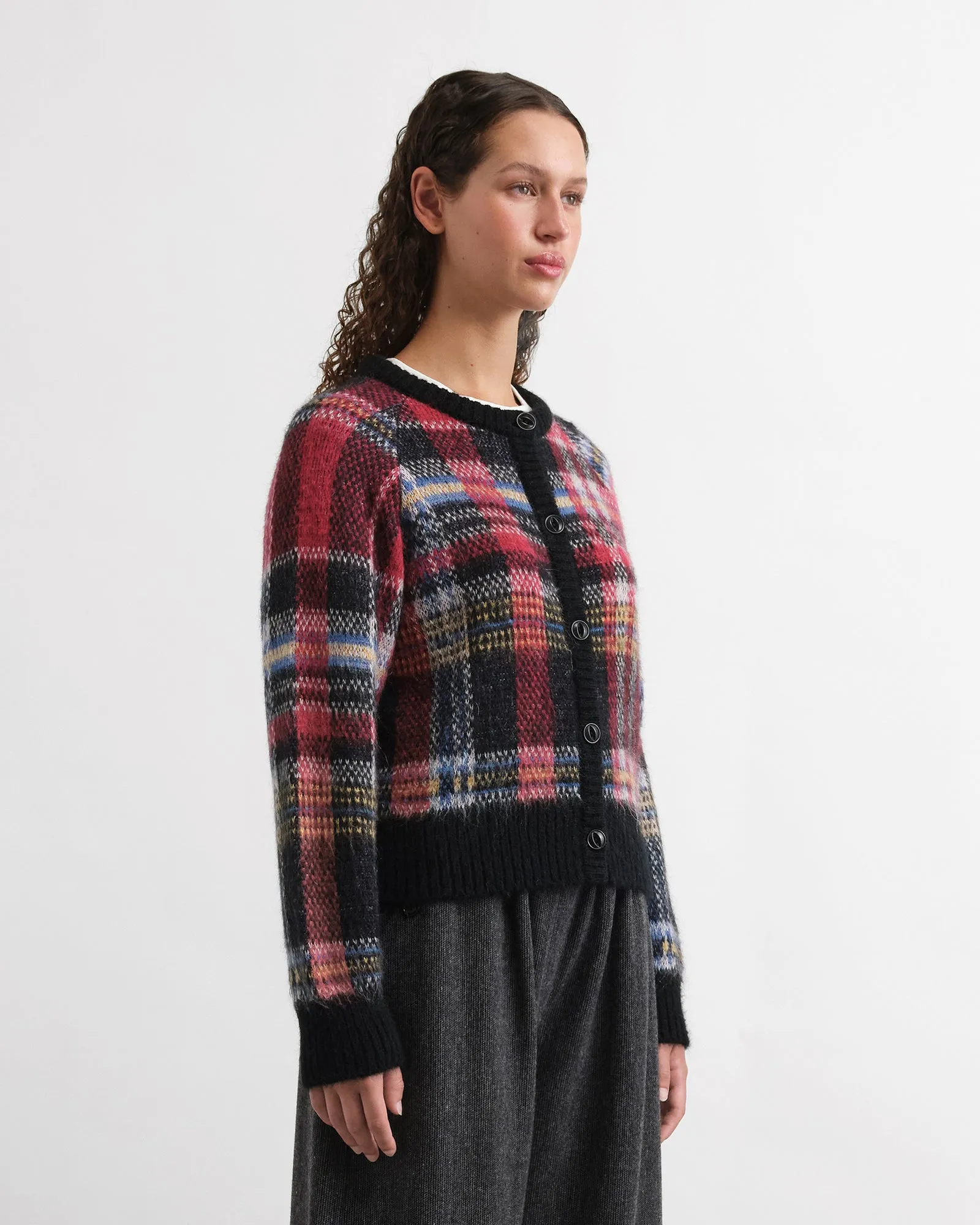 YMC Foxtail Stripe Cardigan Multi