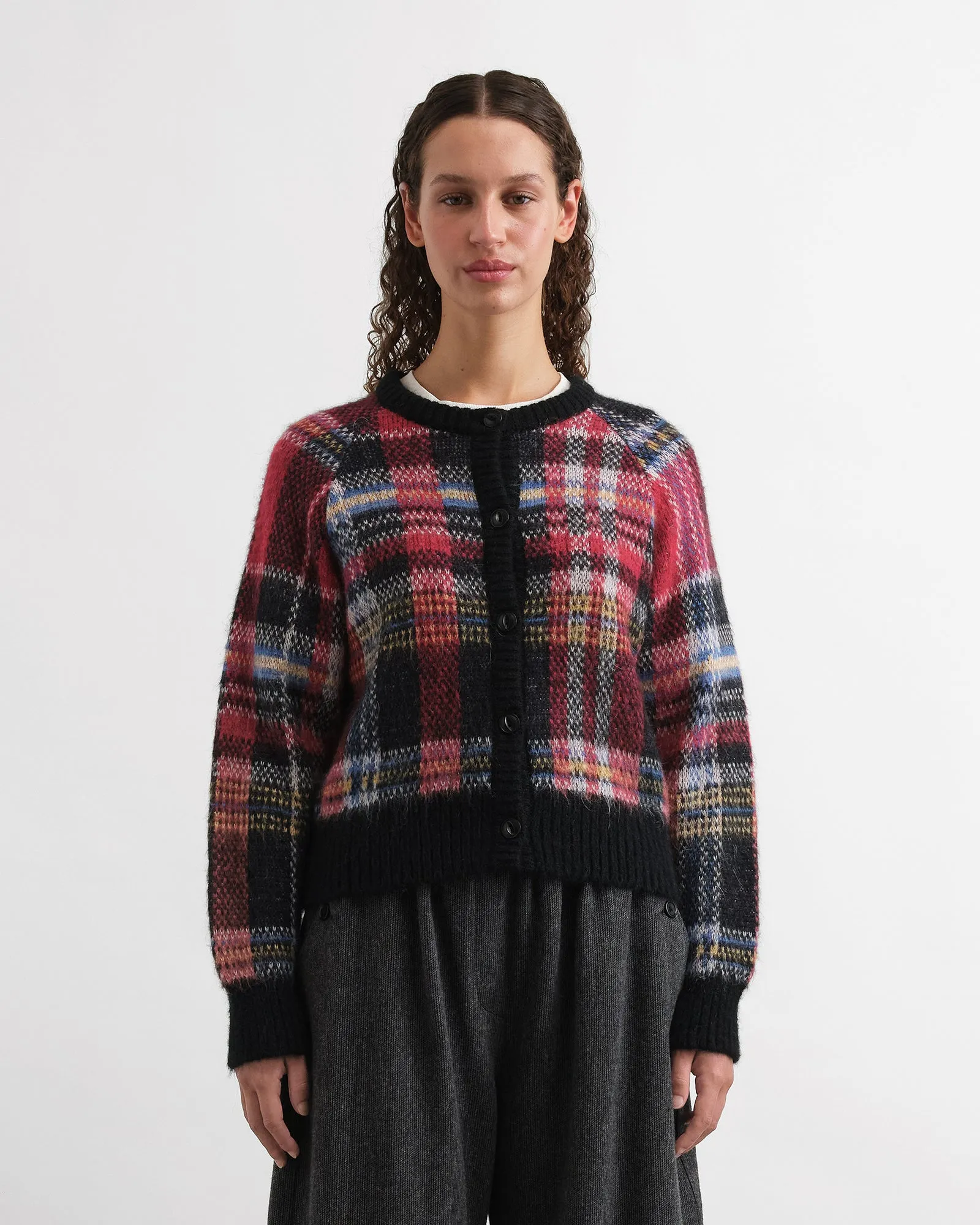 YMC Foxtail Stripe Cardigan Multi
